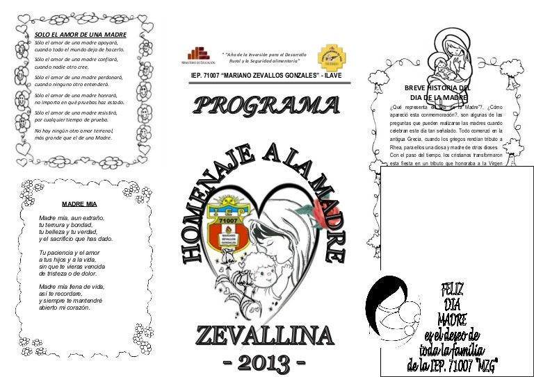 Programa dia de la madre 2013