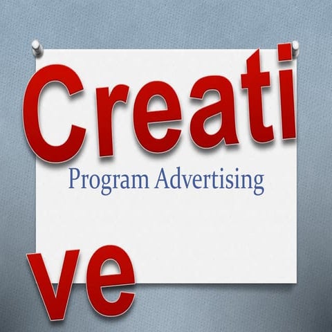 Resident Assistant Creative Program advertising | PPTX