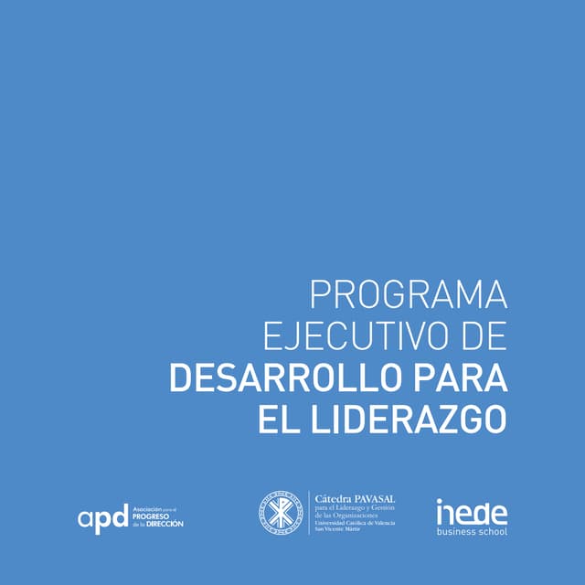 Programa ejecutivo de Desarrollo para el liderazgo