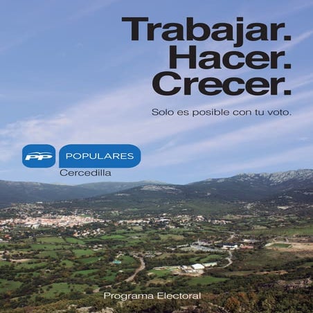 Programa Electoral Partido Popular Cercedilla