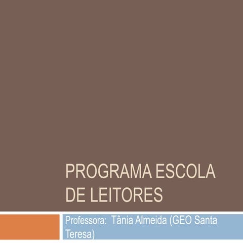 Programa Escola de Leitores - Viagem à Colômbia