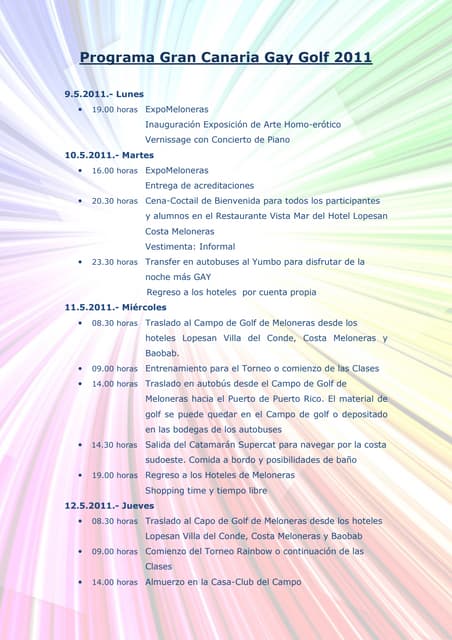 Programa español