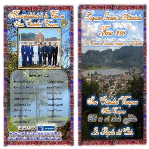 Programa fiestas patronales san pedro apostol 2011 | PDF