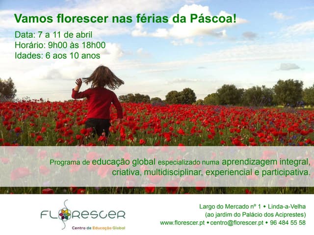 Programa Florescer nas férias da Pá...