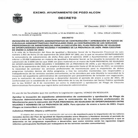 Programa igualdad entre mujeres y hombres