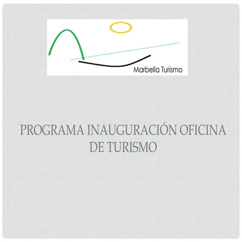 Programa inauguración oficina de turismo