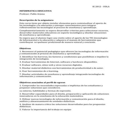 Programa informatica educativa