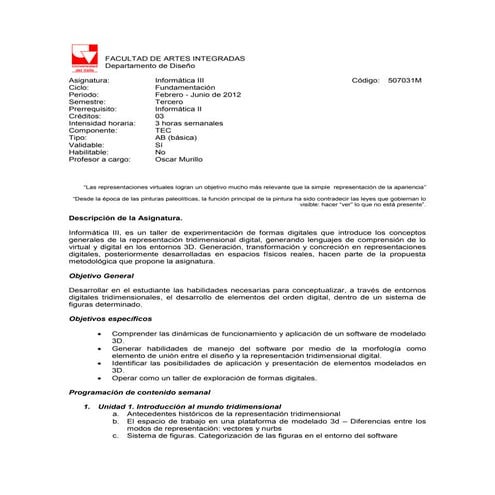 Programa informática iii oscar murillo