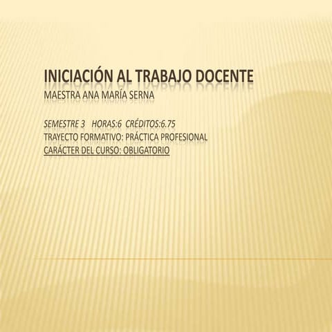 Programa iniciación al trabajo