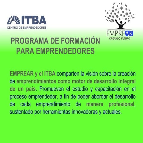 Programa Itba Emprendedores 2009