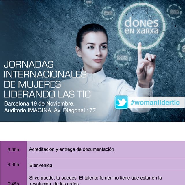 Programa jornades #womanlidertic