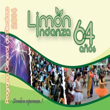 PROGRAMA DE FESTIVIDADES 2014 - LIMÓN INDANZA