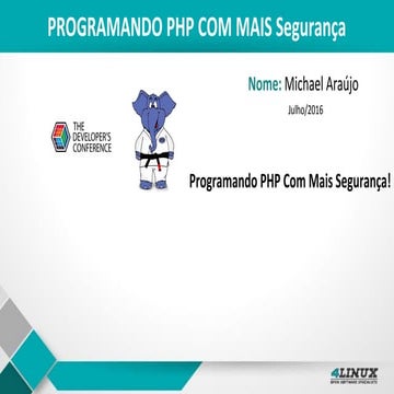 Programando php com mais segurança