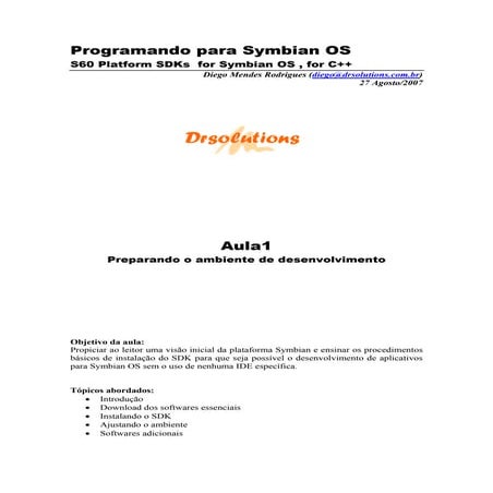 Programando symbian aula_1