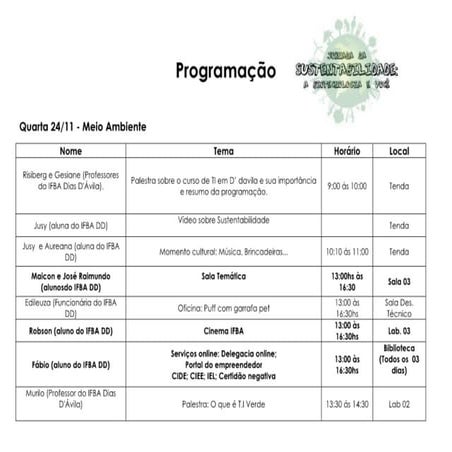 Programação   atualizado