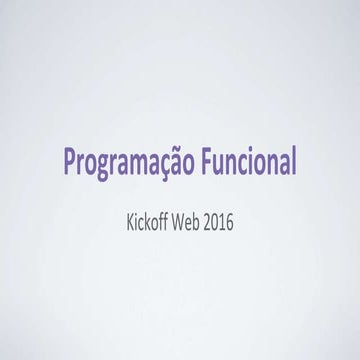 Programação funcional