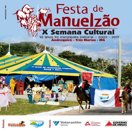 Programação X Festa de Manuelzão - Semana Cultural - em Andrequicé