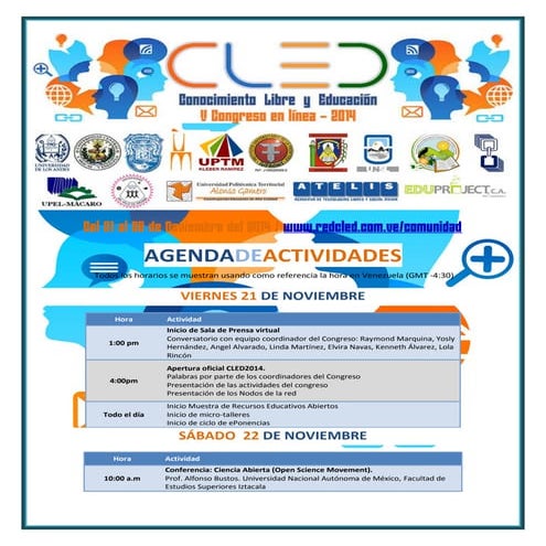 Programa oficial cled2014