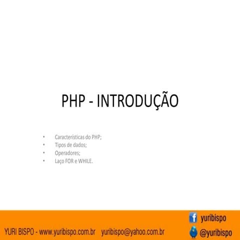 Programação web ii   aulas 03 e 04