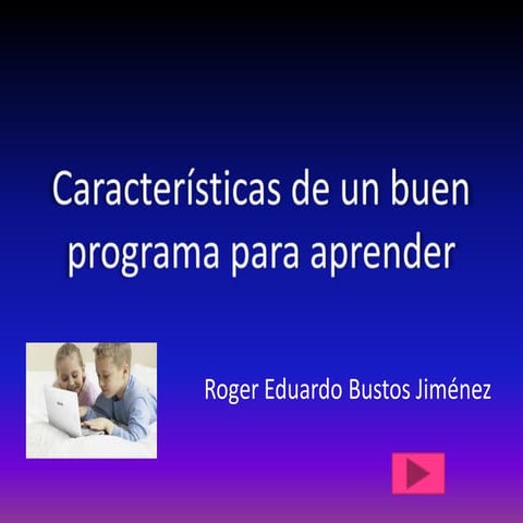 Buen Programa para aprender
