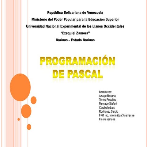 Programa pascal