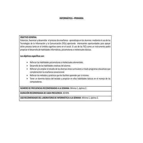 Programa primaria computacion