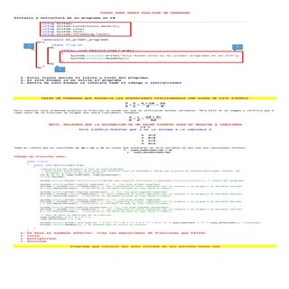 Practicas sencillas para C# 