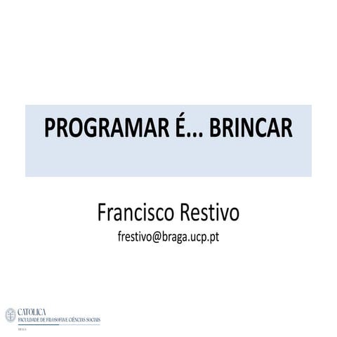 Programar e brincar