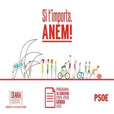 Programa de gobierno Socialista de Gandia. Resumido castellano