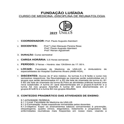 Programa reumato 2019