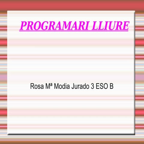 Presentació de programari lliure | ODP