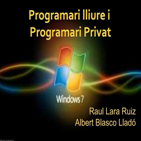 Programari lliure i programari privat