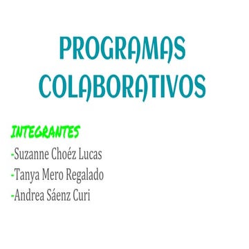 Programas colaborativos