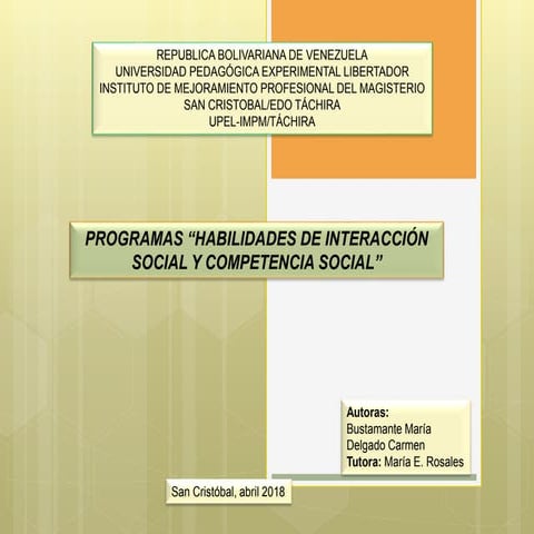  Habilidades Sociales