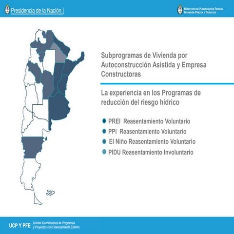 Programas del Banco Mundial en Argentina - Ministerio de Planificacion Federal