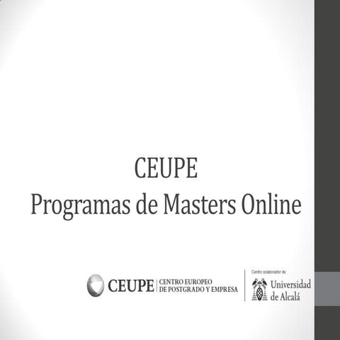Programas de Master Online