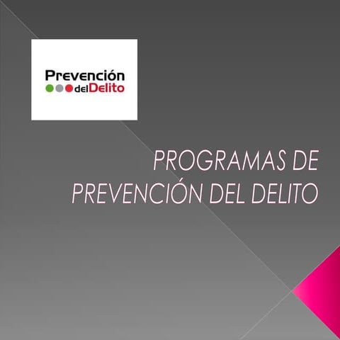 Prevencion del delito | PPTX