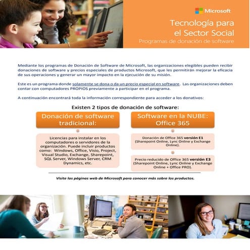 Programa Donacion Software Microsoft Colombia 