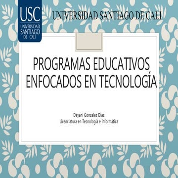 Programas educativos enfocados en tecnología