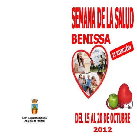 Programa semana de la Salud Benissa 2012