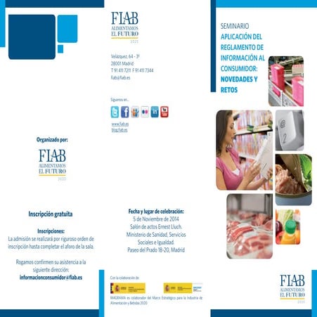Programa definitivo Seminario Información Consumidor: Retos y Oportunidades FIAB 05112014