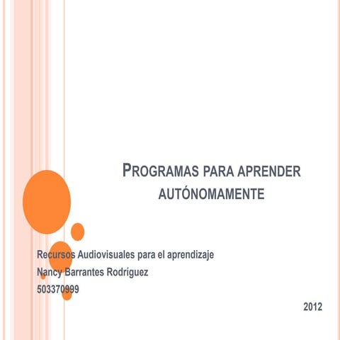 Programas para aprender autónomamente