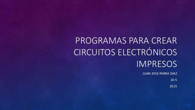 Programas Para Hacer Circuitos Impresos