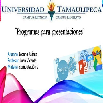 Programas para presentaciones