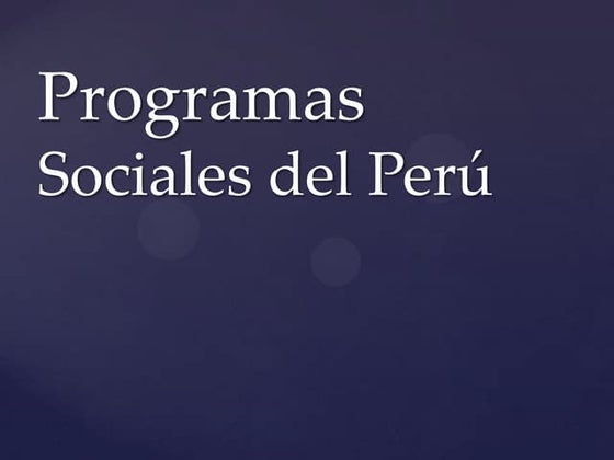 1programas Socialespptx 