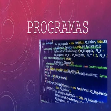 Programas tema 4