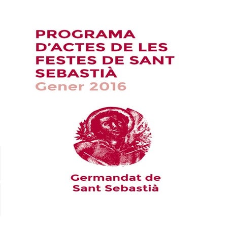 Programa Germandat de Sant Sebastià 2016