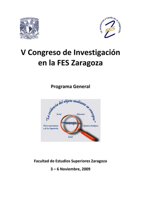 V Congreso de Investigación FES Zar...