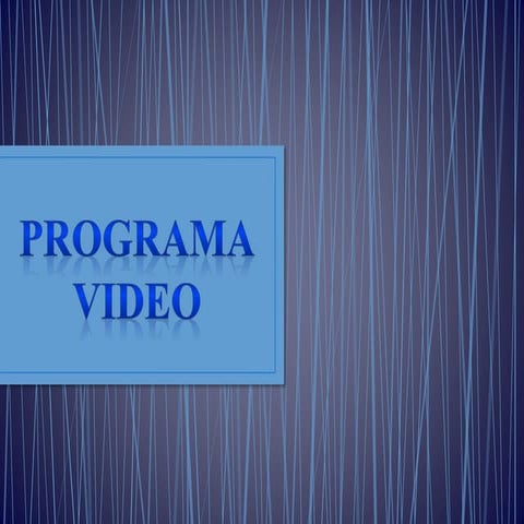 Programa video