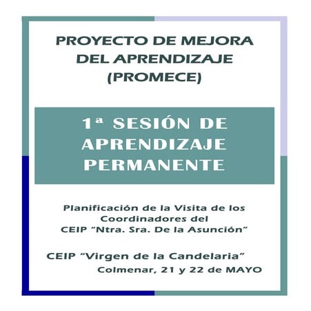 PROGRAMA I SESIÓN APRENDIZAJE PERMANENTE